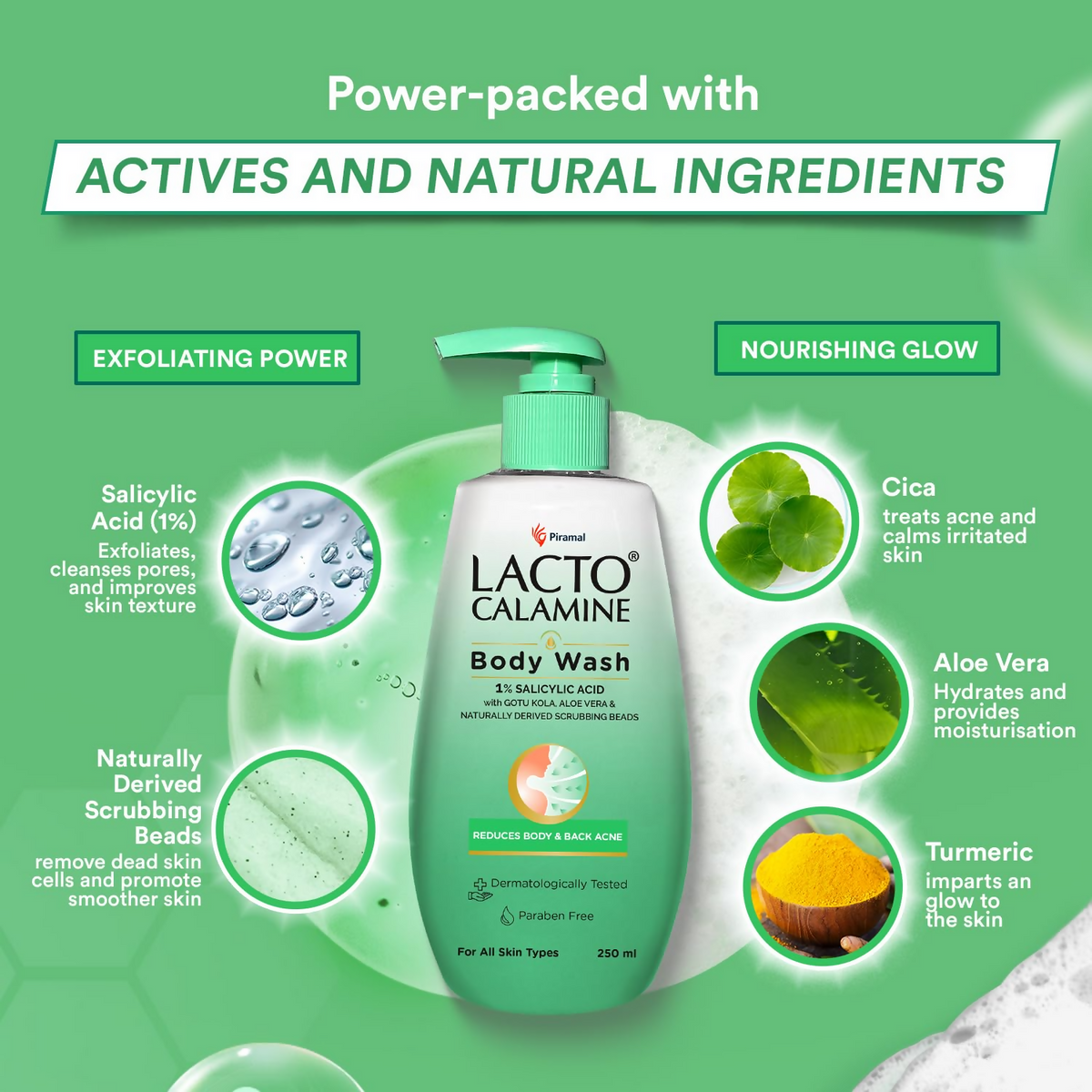 Lacto Calamine 1% Salicylic Acid Body Wash - Distacart