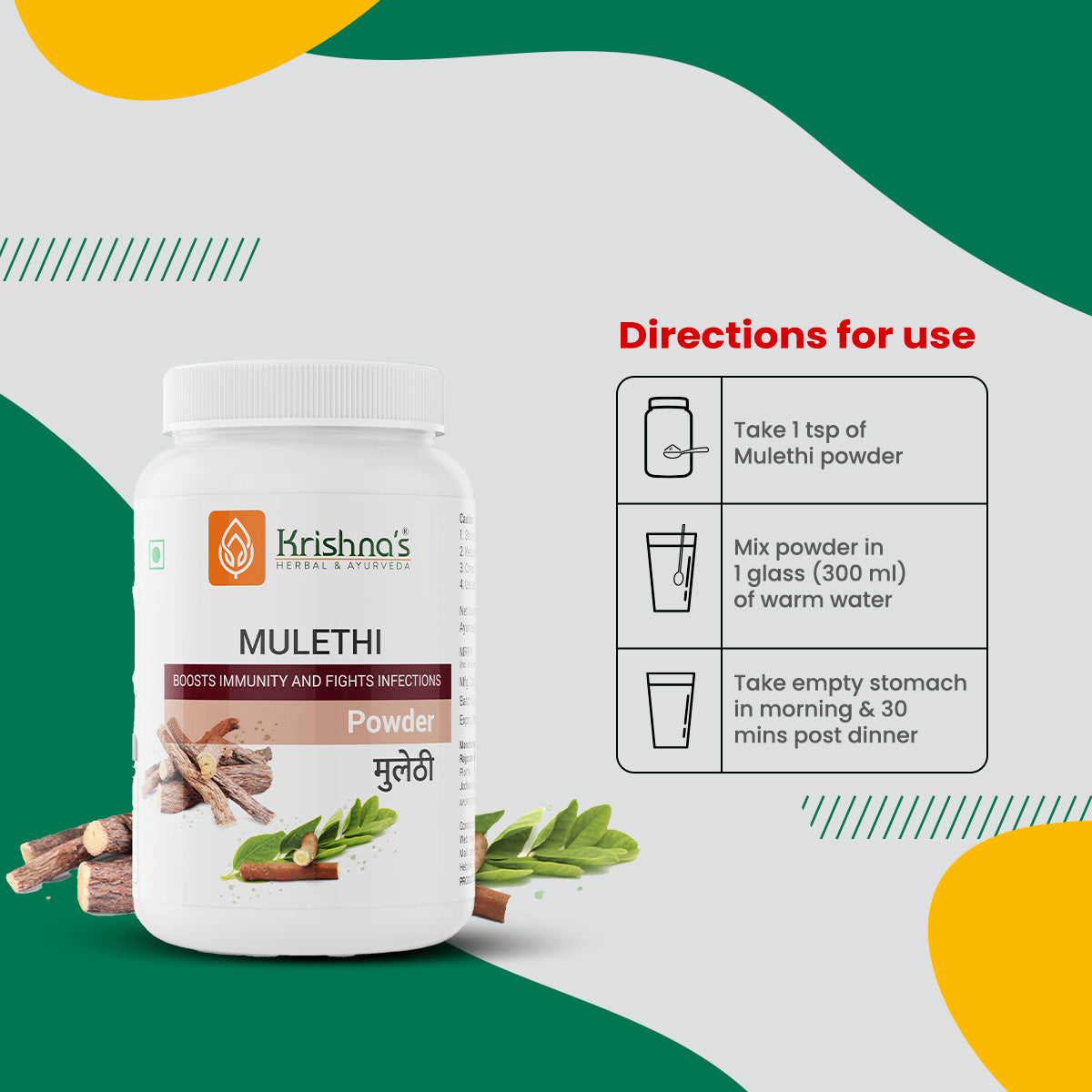 Krishna'S Herbal & Ayurveda Mulethi Powder