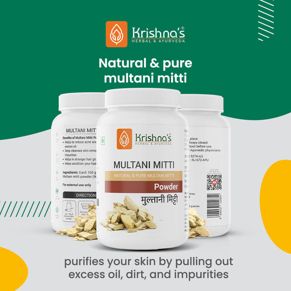 Krishna'S Herbal & Ayurveda Multani Mitti Powder