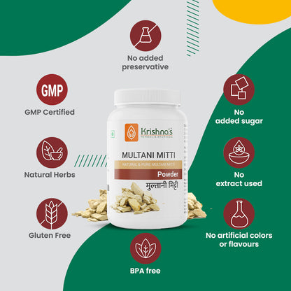 Krishna'S Herbal & Ayurveda Multani Mitti Powder - Distacart