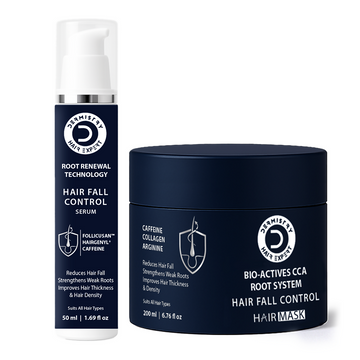 Dermistry Caffeine Collagen Protein Anti-Hair Fall Control Mask & Serum - Distacart