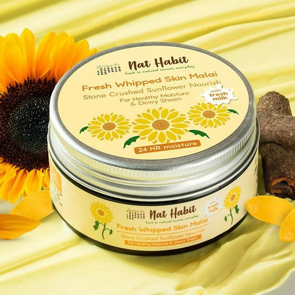 Nat Habit Stone Crushed Sunflower Nourish Fresh Whipped Skin Malai - Distacart