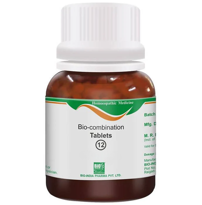 Bio India Homeopathy Bio-combination 12 Tablets - Distacart