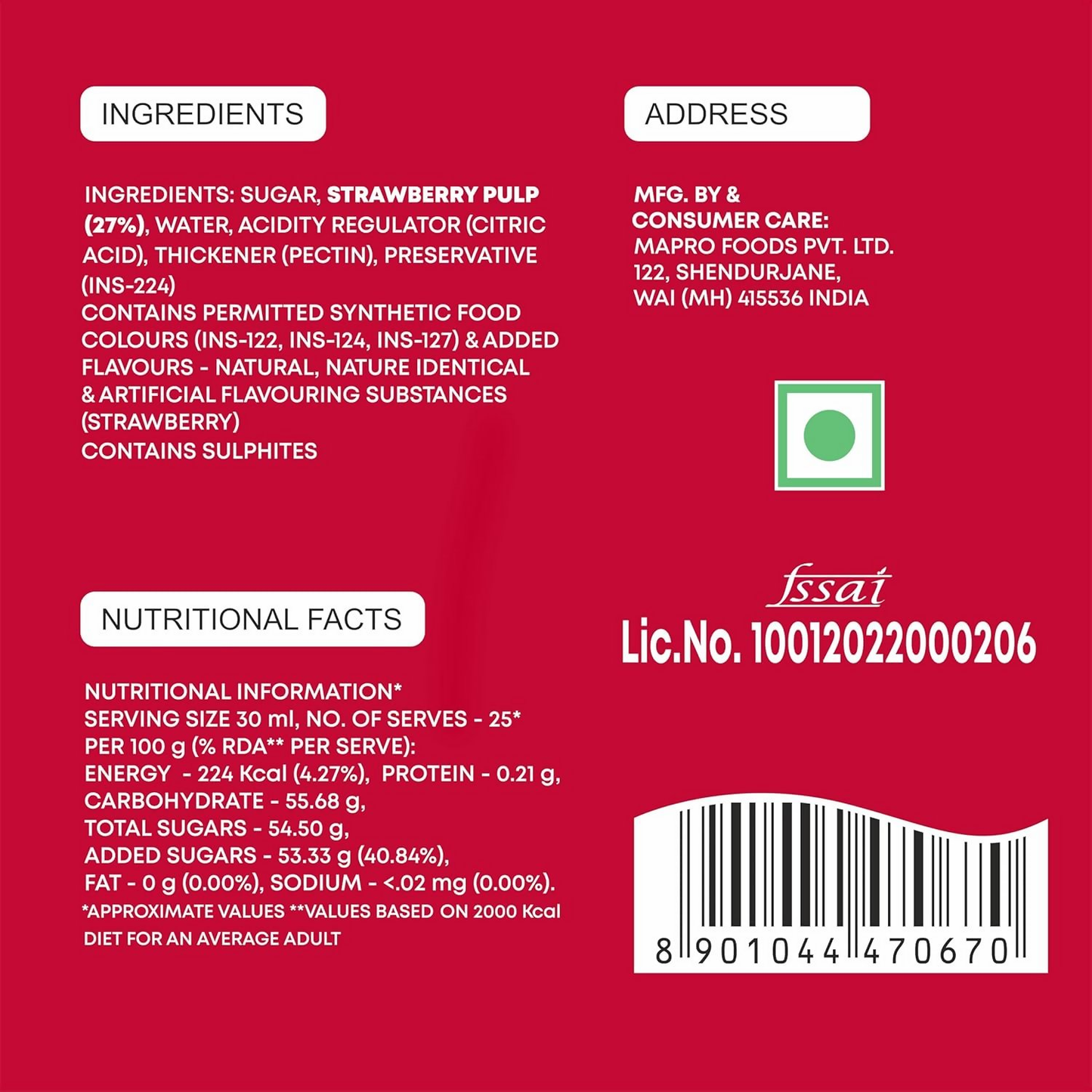 Mapro Strawberry Crush - Dista