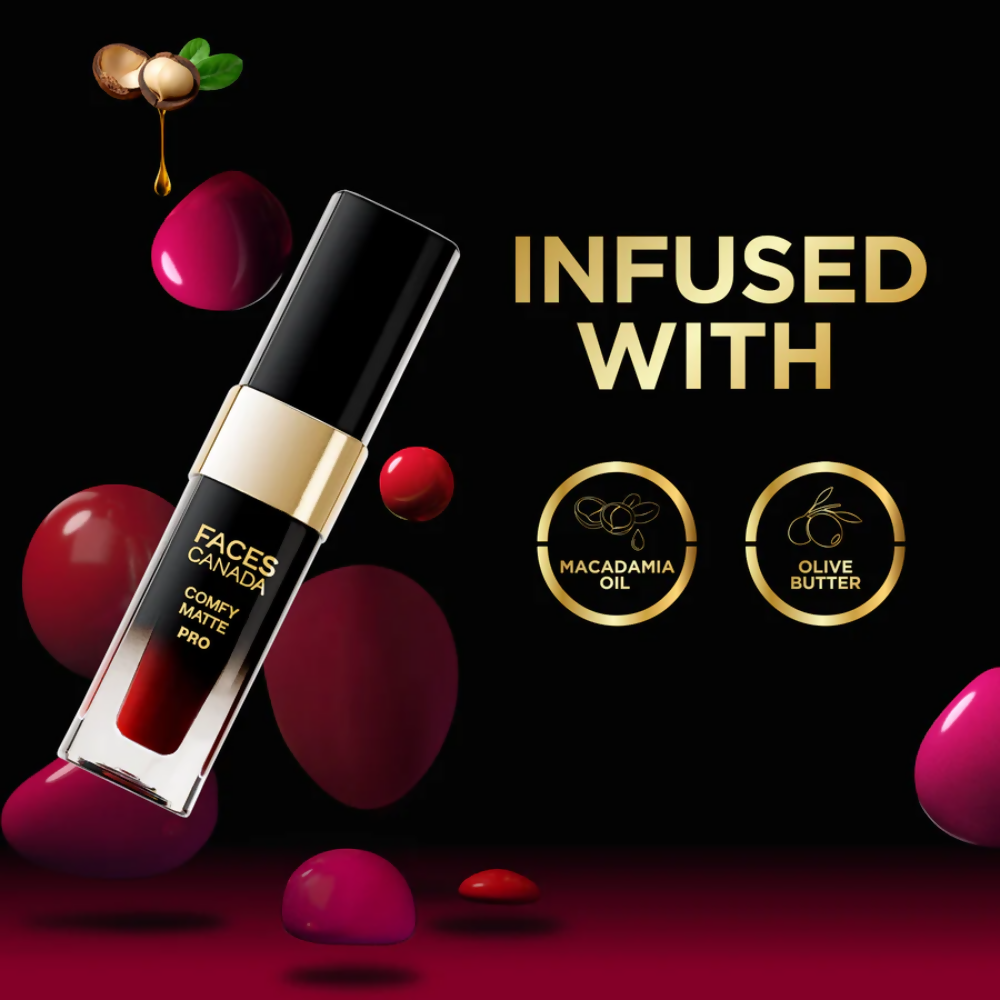 Faces Canada Comfy Matte Pro Liquid Lipstick - Raise Your Wine 03 - Distacart