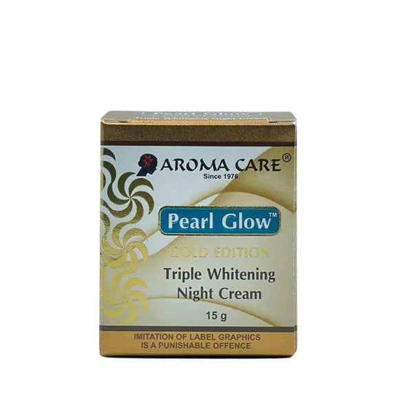 Aroma Care Pearl Glow Gold Edition Triple Whitening Night Cream - Distacart