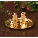 Thumbnail for Collectible India Pooja thali Set for Aarti Home - Dista