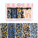 Thumbnail for confect fathers day sprinkles black blue white sprinkles mix 100 gms