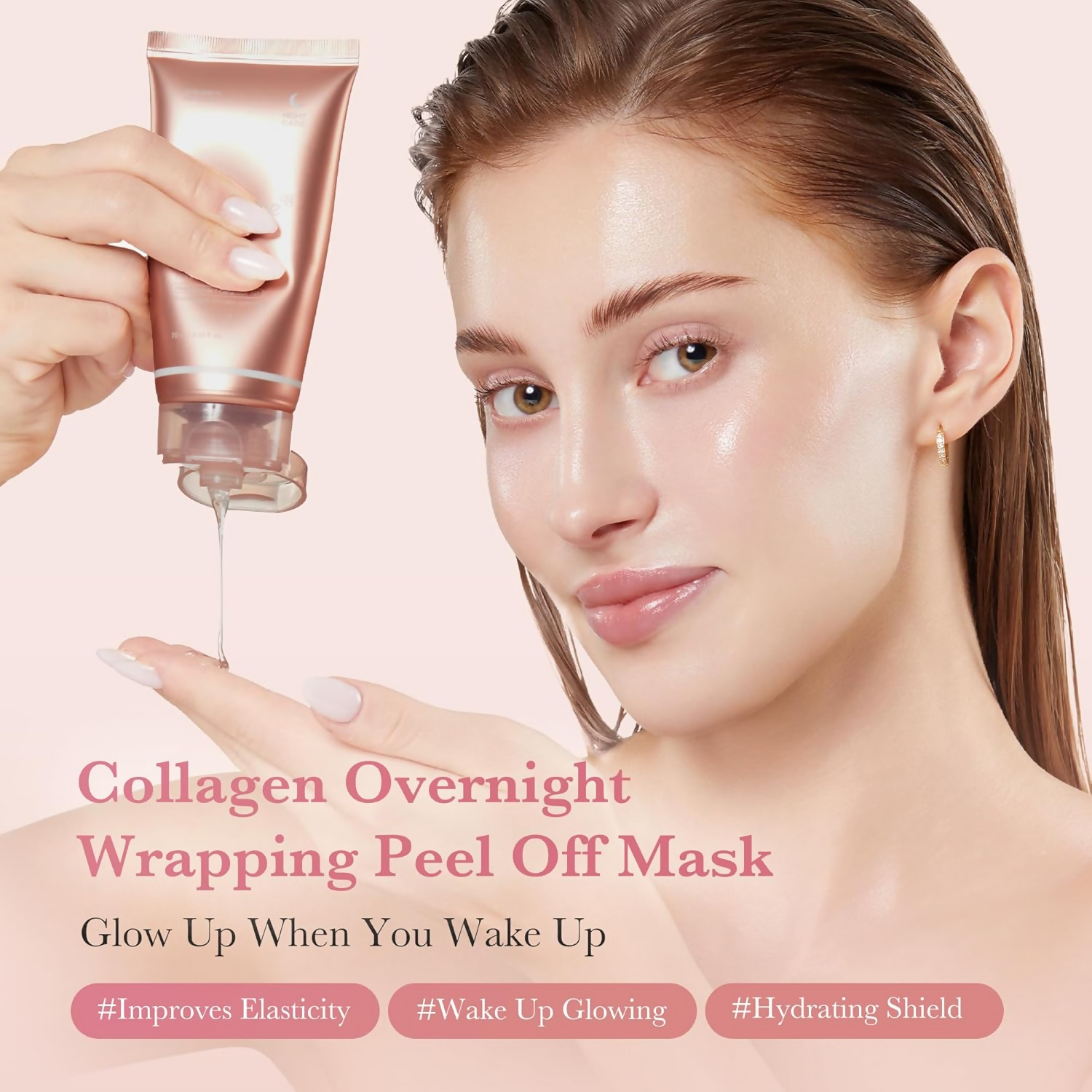 Medicube Collagen Overnight Wrapping Peel Off Facial Mask Pack - Dista