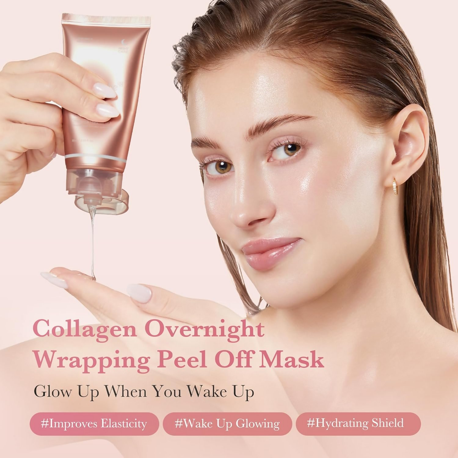 Medicube Collagen Overnight Wrapping Peel Off Facial Mask Pack - Dista