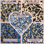 Thumbnail for confect fathers day sprinkles black blue white sprinkles mix 100 gms