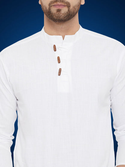 Even Apparels Men's Pure Cotton White Kurta - Distacart