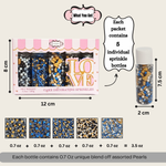 Thumbnail for confect fathers day sprinkles black blue white sprinkles mix 100 gms