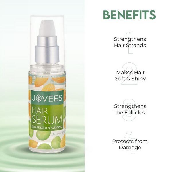 Jovees Hair Serum With Grape Seed & Almond Oil - Distacart