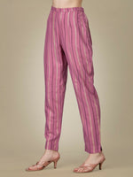 Thumbnail for Jyoti Fashion Women's Purple Rayon Embroidered Kurta Pant Set - Distacart