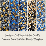 Thumbnail for confect fathers day sprinkles black blue white sprinkles mix 100 gms