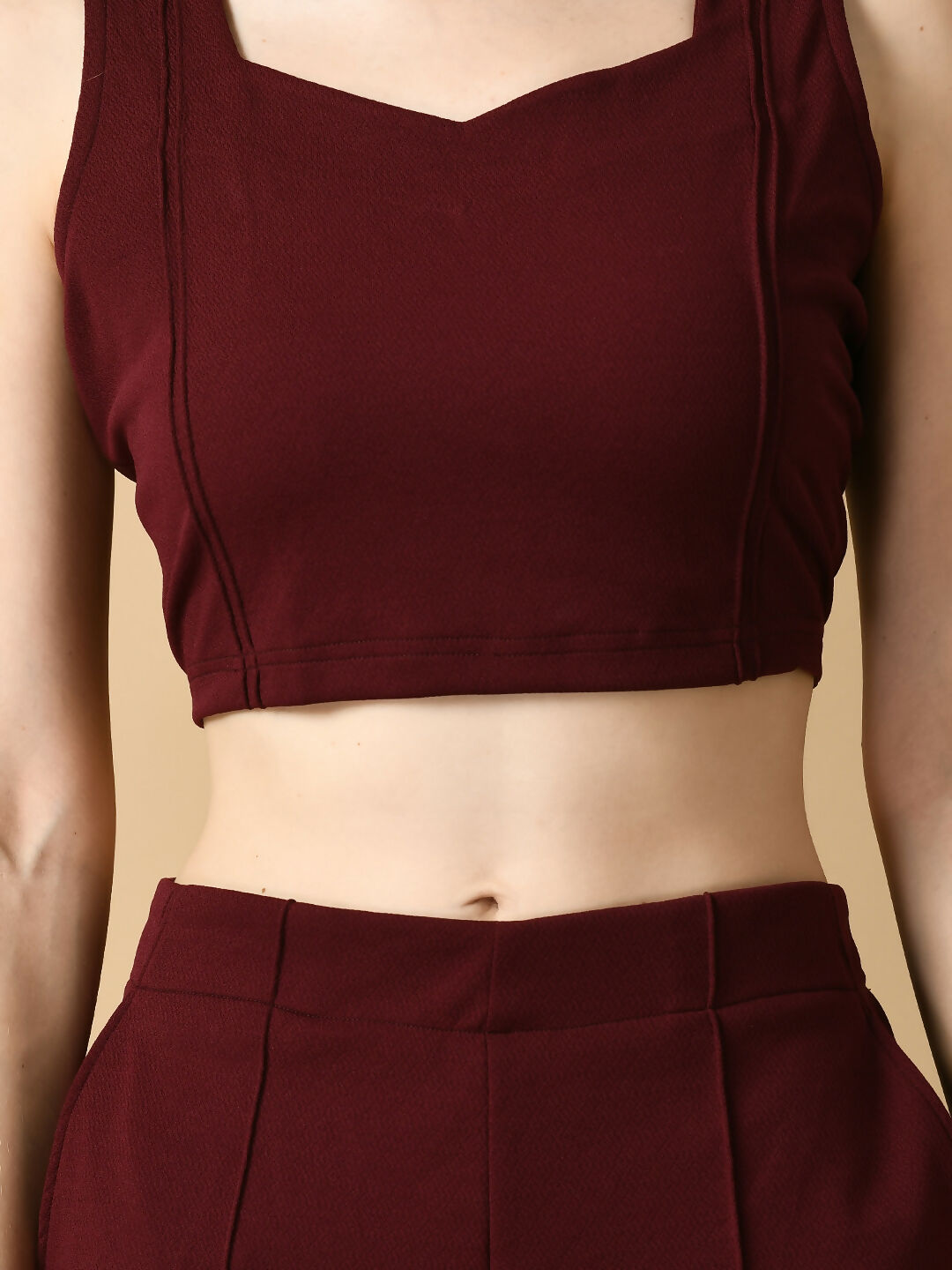 Myshka Women's Magenta Solid Party Top - Distacart