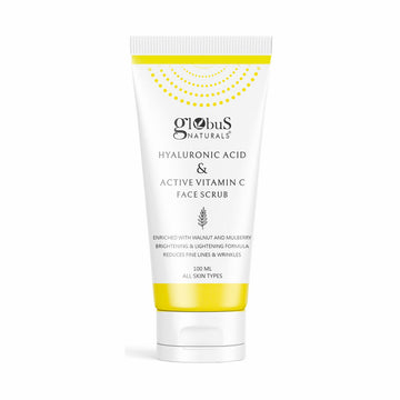Globus Naturals Hyaluronic Acid & Vitamin C Anti Ageing Face Scrub - Distacart