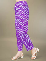 Thumbnail for Jyoti Fashion Women's Purple Rayon Embroidery & Sequence work Kurta with Trouser & Dupatta - Distacart