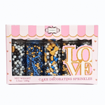 Thumbnail for confect fathers day sprinkles black blue white sprinkles mix 100 gms