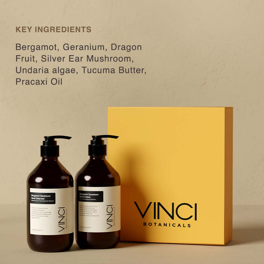 Vinci Botanicals Bergamot Geranium Hand Duo - Distacart