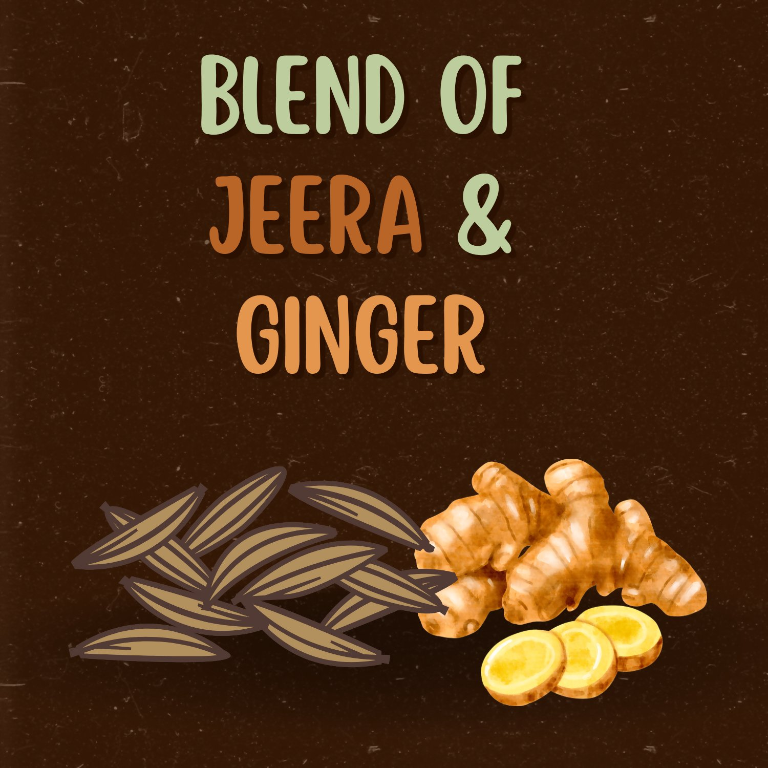 Satvi Wellness Jeera Ginger Herbal Infusion Mix In Indvidual Packets | Herbal Tea Sachet - Dista