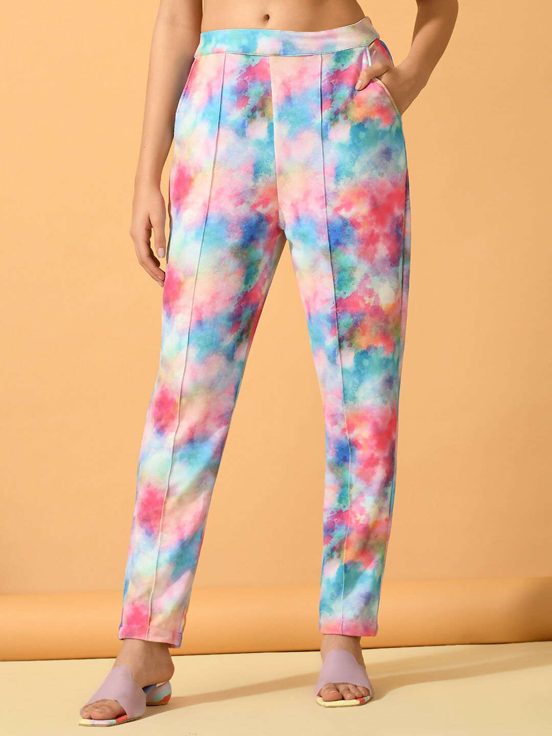 Myshka Women's Multi Slim Fit Party Trouser - Distacart