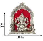Thumbnail for International Gift Silver-Plated Oxidized Finish Ganesha Idol - Distacart