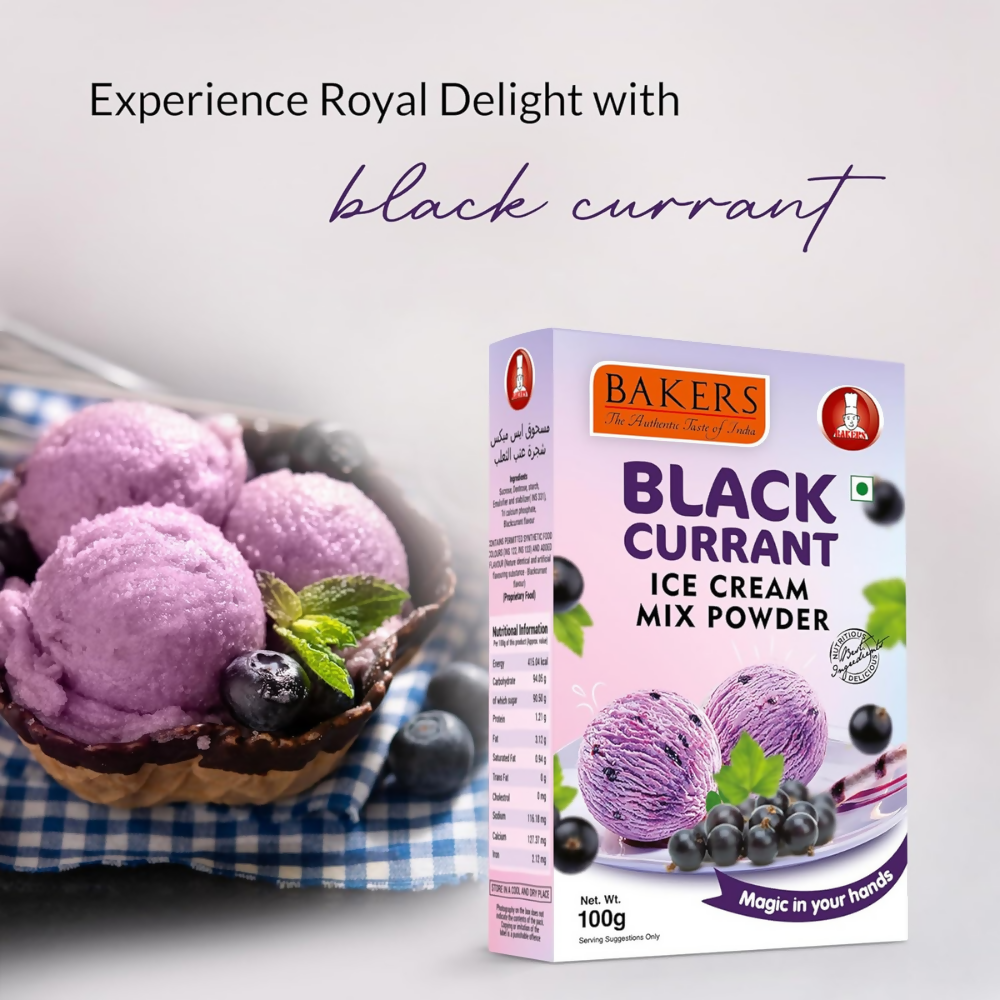 BAKERS Black Currant Ice Cream Powder - Dista