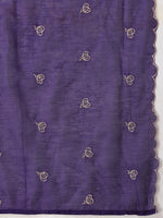 Thumbnail for Hand Embroidered Kurta With Pant & Embroidered Dupatta, Purple - Hiral Fashion - Distacart