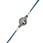 Thumbnail for trueBrowns X Voylla Blue High Polish Beaded Thread Rakhi