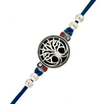 Thumbnail for trueBrowns X Voylla Blue High Polish Beaded Thread Rakhi