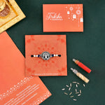 Thumbnail for trueBrowns X Voylla Blue High Polish Beaded Thread Rakhi