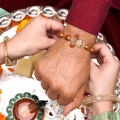 trueBrowns X Voylla Ethnic Rudraksha Beads Rakhi - Distacart