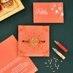 Thumbnail for trueBrowns X Voylla High Polish Abstract Floral Motif Rakhi