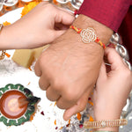 Thumbnail for trueBrowns X Voylla High Polish Abstract Floral Motif Rakhi