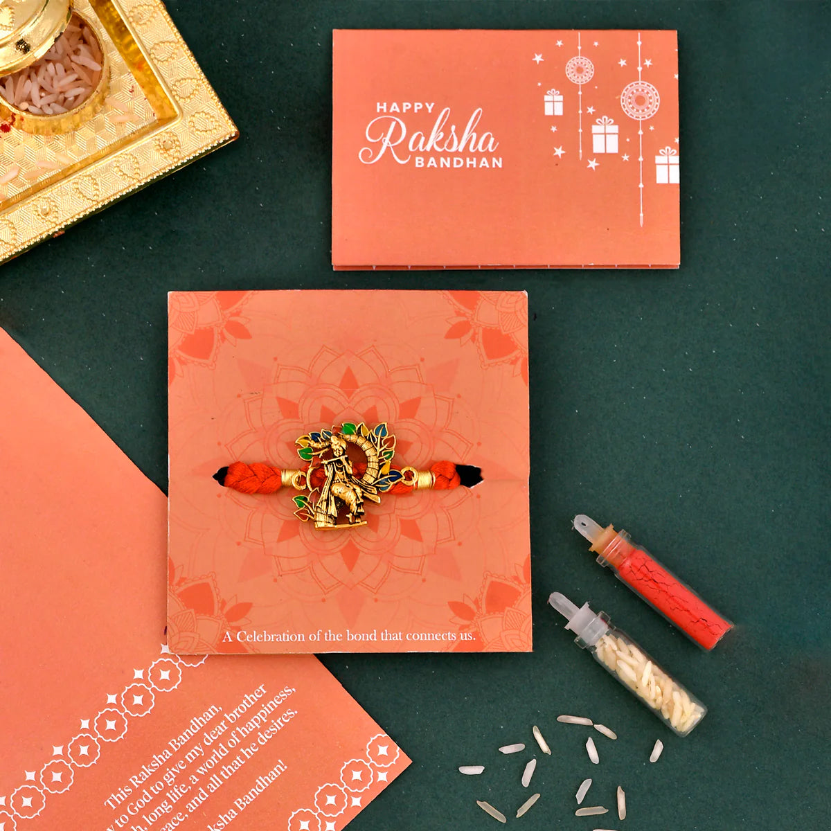 trueBrowns X Voylla Colorful Radha Krishna Thread Rakhi