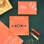 Thumbnail for trueBrowns X Voylla Ethnic Studded Blue Thread Rakhi