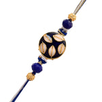 Thumbnail for trueBrowns X Voylla Ethnic Embellished Blue Thread Rakhi