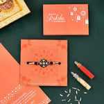 Thumbnail for trueBrowns X Voylla Ethnic Mandala Inspired Blue Thread Rakhi - Distacart