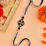 Thumbnail for trueBrowns X Voylla Ethnic Mandala Inspired Blue Thread Rakhi - Distacart