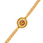 Thumbnail for trueBrowns X Voylla Traditional Shree Inscription Zirconia Studded Rakhi
