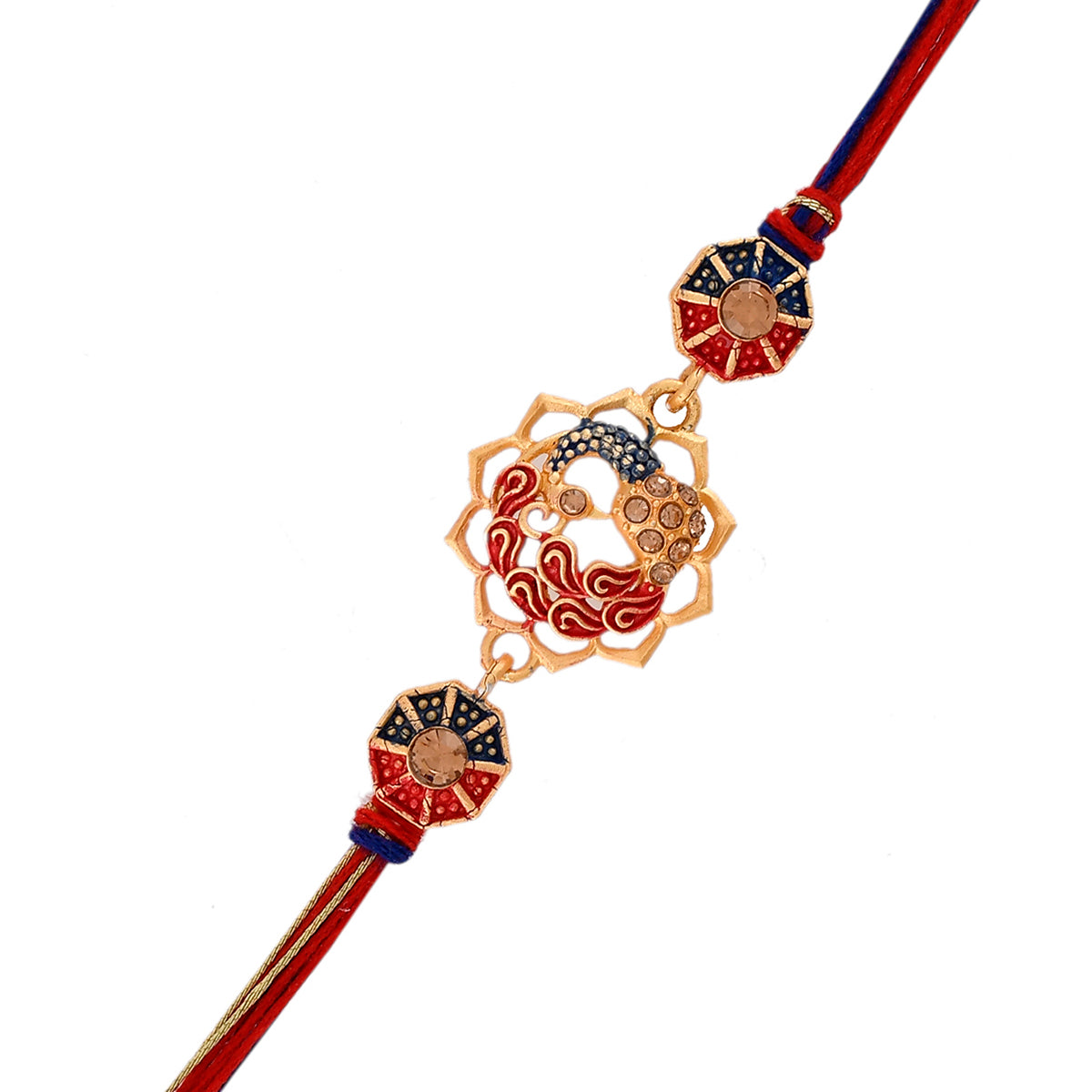 trueBrowns X Voylla Cutwork Studded High Polish Thread Rakhi