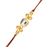 Thumbnail for trueBrowns X Voylla Classic Kundan Polki Studded Ethnic Thread Rakhi