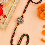 Thumbnail for trueBrowns X Voylla Traditional Om And Lord Ganesha Motif Thread Rakhi