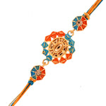 Thumbnail for trueBrowns X Voylla Colorful Golden Ethnic Thread Rakhi