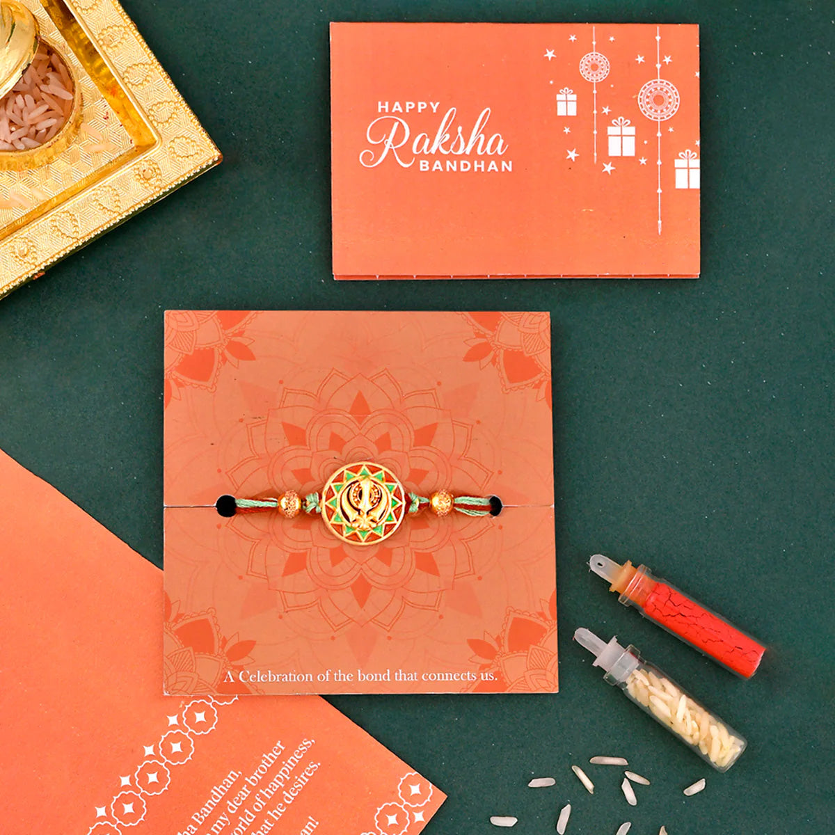 trueBrowns X Voylla Ethnic Colorful Enamel Thread Rakhi