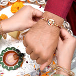 Thumbnail for trueBrowns X Voylla Enameled Peacock Motif Thread Rakhi