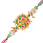 Thumbnail for trueBrowns X Voylla Enameled Pearl Beads Thread Rakhi