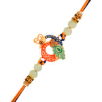 Thumbnail for trueBrowns X Voylla Colorful Enameled Peacock Motif Beaded Thread Rakhi